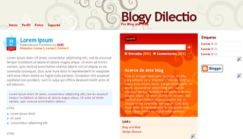 blogger template for blogging