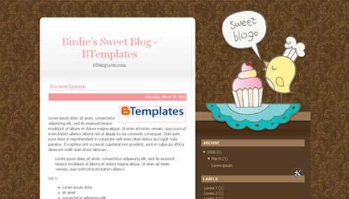 template for blogger