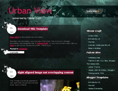 responsive blogging theme 