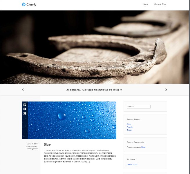 wp simple company theme