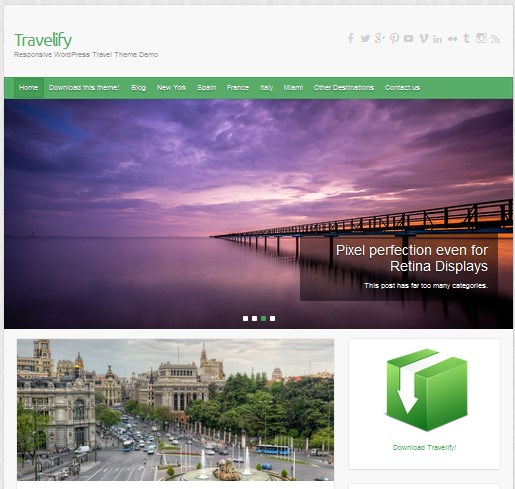 wordpress theme for travel website