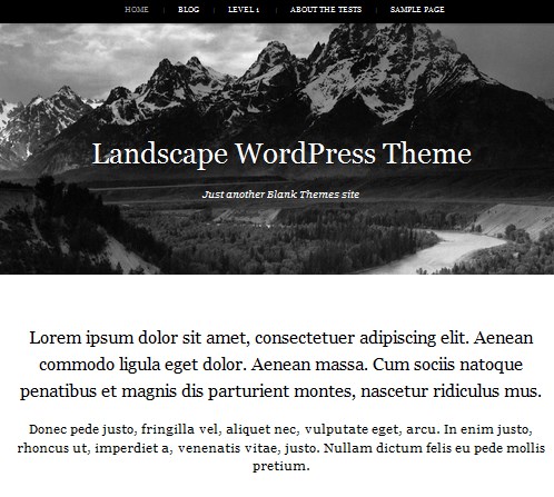 wp free lanscape theme