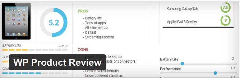 wordpress product plugin for reivew