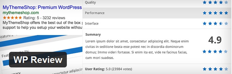 wordpress review plugin 