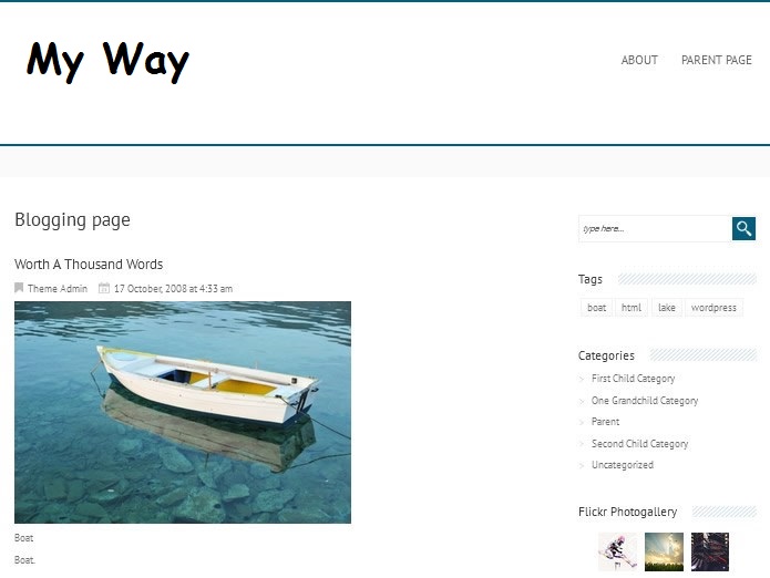 wp free theme for website