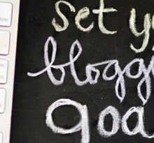 how to set bloggign goals for a year